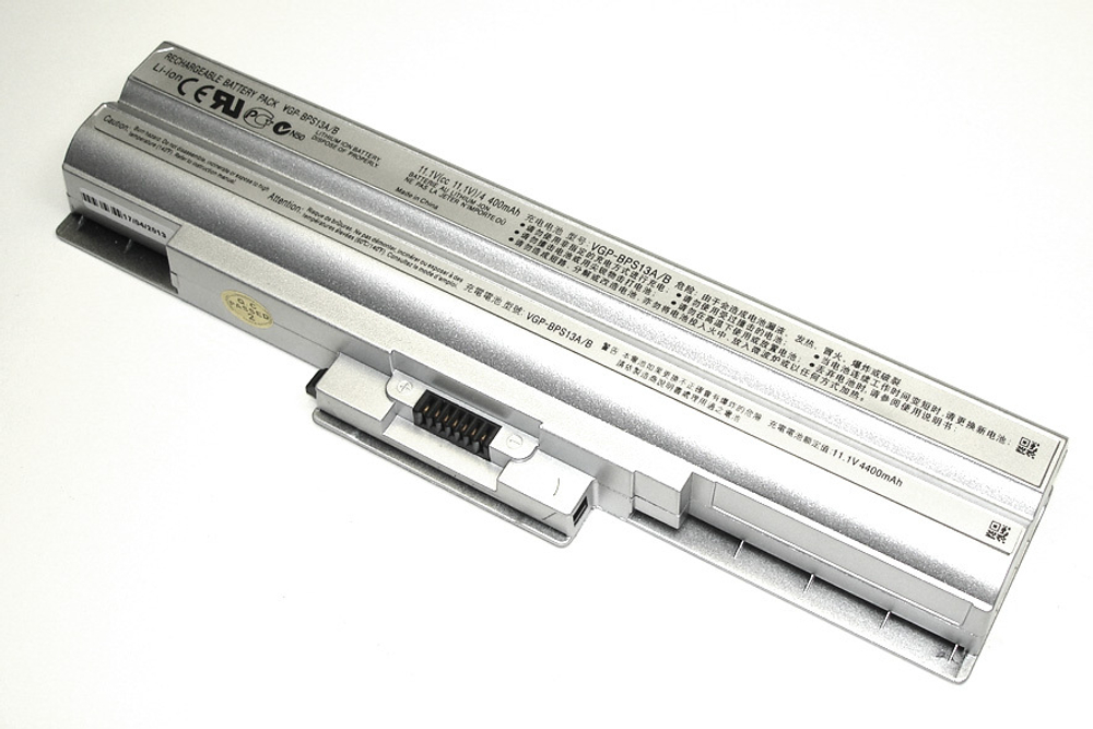 Аккумуляторная батарея для ноутбука Sony Vaio VGN-AW, CS FW (VGP-BPS13) 4400-5200mAh OEM серебристая