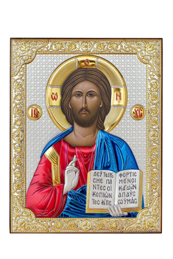 Спаситель, икона прямоугольная без рамки, красное дерево, эмаль 120х160