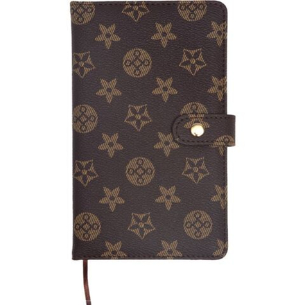 Планинг недат. 100*170мм 80л.,кожзам "Selena"коричневый, 70м/г2, на кнопке