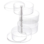 Органайзер для хранения «МАРЦИПАН», прозрачный, четыре отделения, 17.5*11.5 (упаковка коробка)