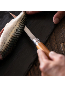 Нож филейный Opinel №15, нержавеющая сталь, рукоять оливковое дерево
