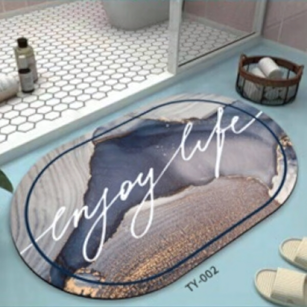 Коврик для ванной комнаты ZALEL 45х75 противоскользящее покрытие TY-002