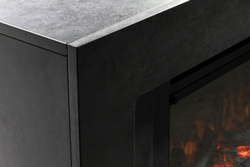 Каминокомплект Line 42 Dark Grey (Разборный) - Темный серый с очагом Vision 42 LOG LED