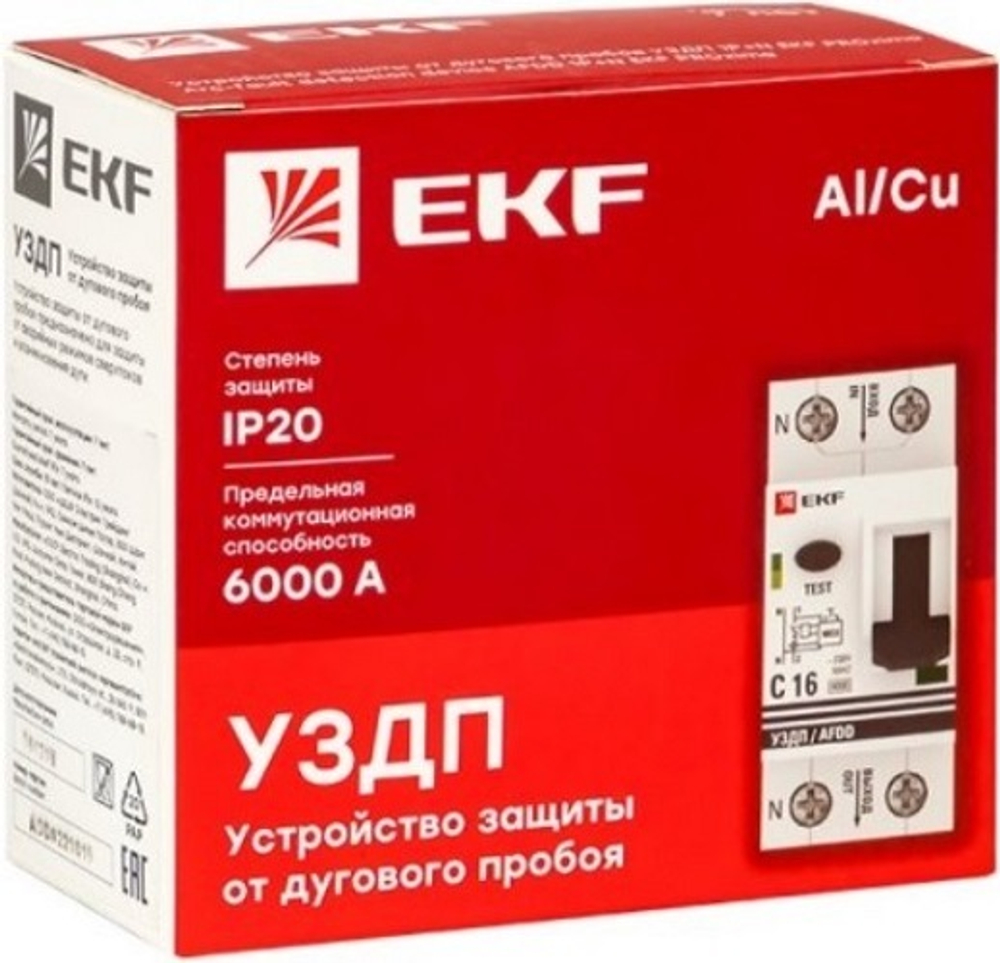 Устройство защиты от дугового пробоя  EKF afdd-2-63C-pro