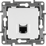 Розетка компьютерная RJ45 категория 5e UTP белый ETIKA Legrand