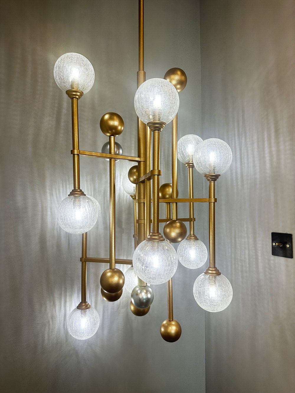 Люстра Fluxus 12 gold