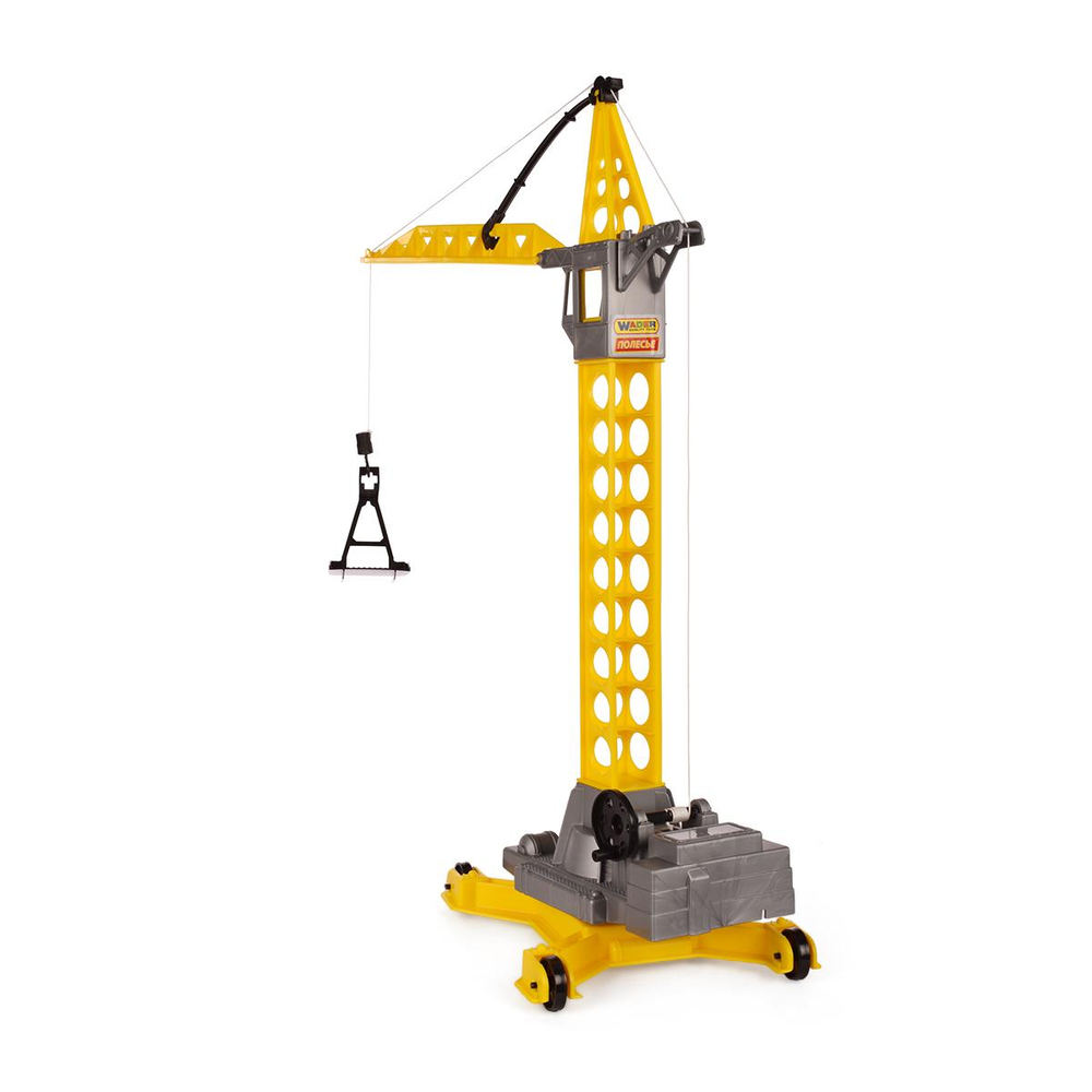 Башенный кран "Агат" на колёсиках малый, пакет (Полесье)