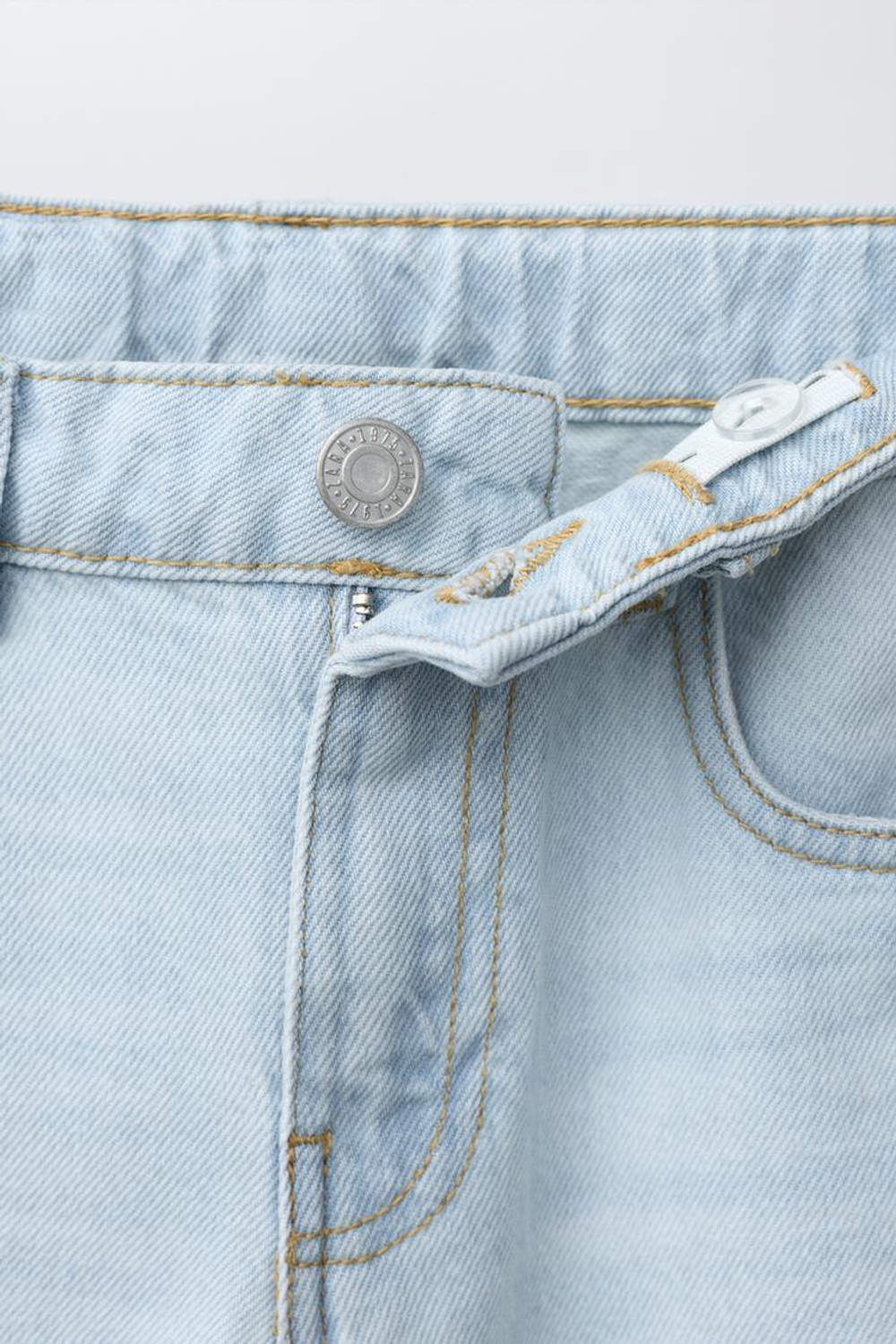 ZARA ДЖИНСЫ STRAIGHT, СИНИЙ