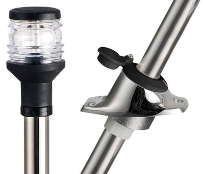 Клотиковый огонь на выдвижной стойке 600 мм, черный пластик (10015645)