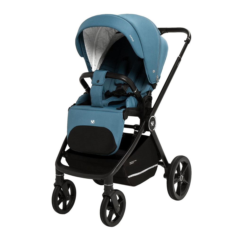 Коляска 3 в 1 Sweet Baby Cupola New + автокресло Premier Grey Ocean Green