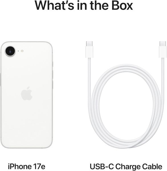 Смартфон Apple iPhone 17e 512 ГБ (Dual eSIM), Белый | White