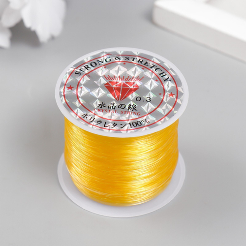 Леска для бисера, 0,3 мм 100 м, золотой цвет