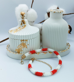 Уникальный чокер из бисера змейка by A.S.