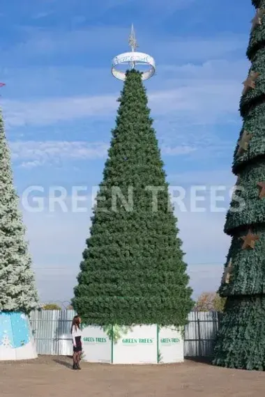 Уличная сосна Уральская зеленая 18 м., каркасная, Леска, Green Trees (GT18URLES)