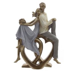 GAEM Фигурка декоративная "Влюбленная пара", L17 W7 H24 см