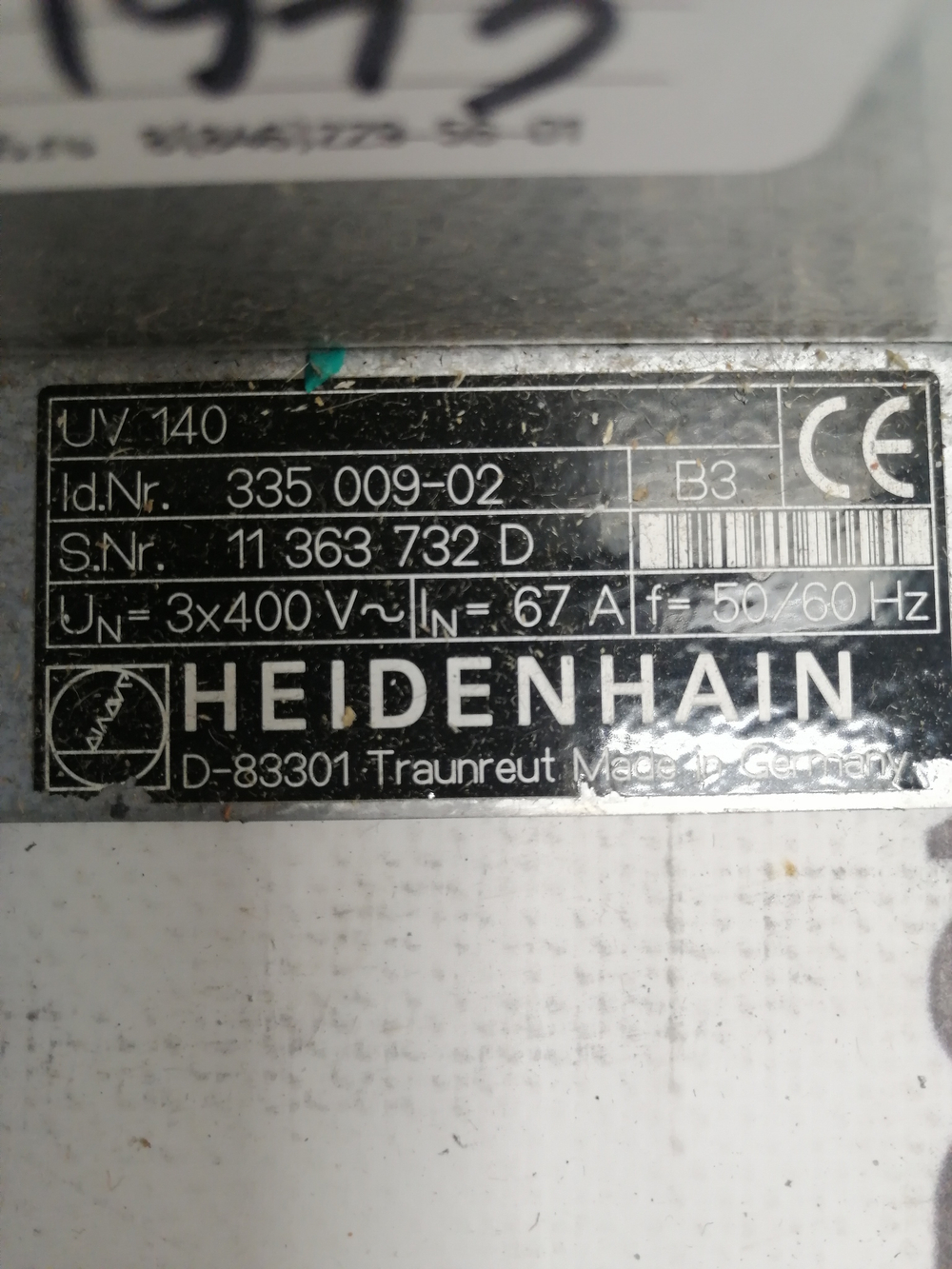 Heidenhain UV140 ID 335 009-02 б/у