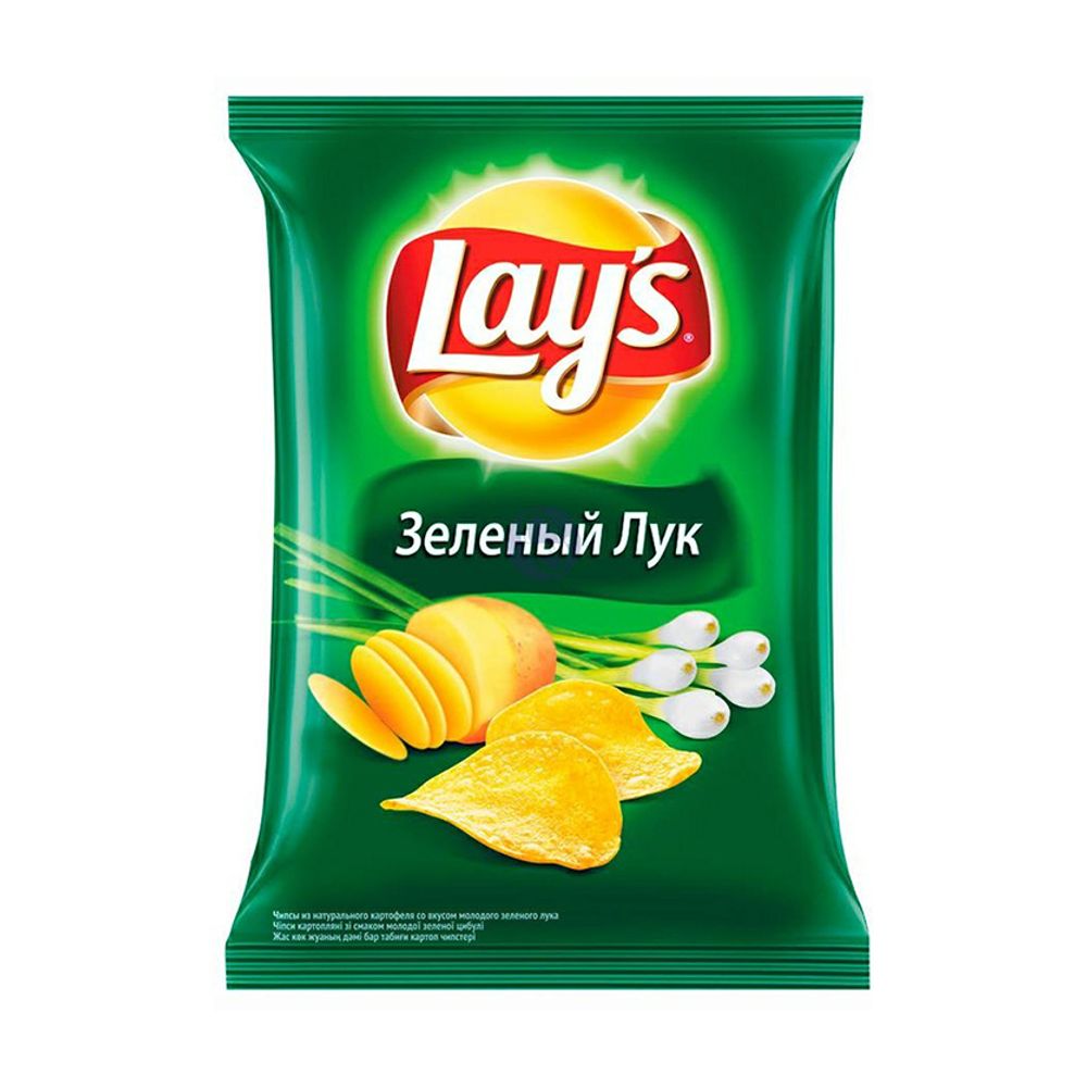 Чипсы LAYS 140гр зеленый лук
