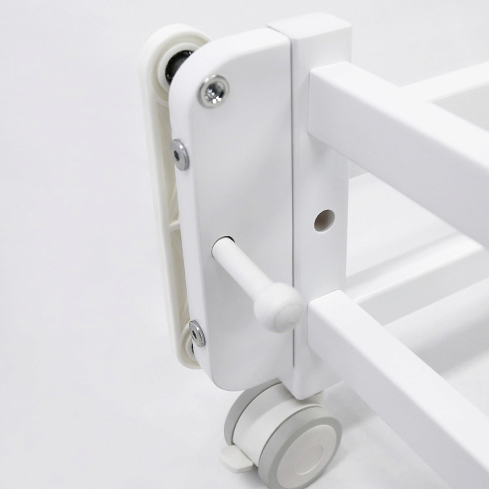 Кровать Antemi Mari 120х60 с маятником Ник 14 б/б Белый + НиК 15 б Белый