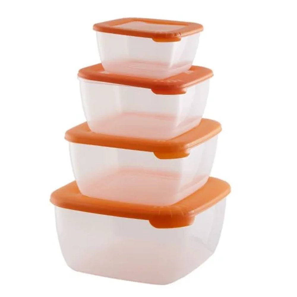 Комплект контейнеров СВЧ 0,46+0,95+1,5+2,5л, квадро ЛАЙТ