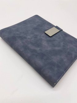 Блокнот-органайзер А5 в линейку на кольцах 80 л графит (5923-4)