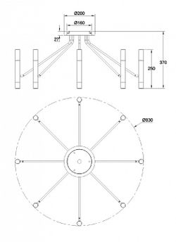 Потолочная люстра Maytoni Vigo MOD620CL-16B