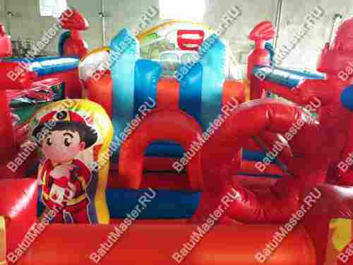 Надувной батут "Пожарная площадка" 6 4 2.8 м