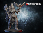 Grand Alliance Destruction Orruk Warclans Orcs Greenskins Воительница Орков №1 с топором миниатюра для dnd, днд, pathfinder, фентези, Настольная игра, НРИ, Варгейм, РПГ