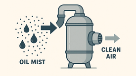Очистка воздуха от масляного тумана