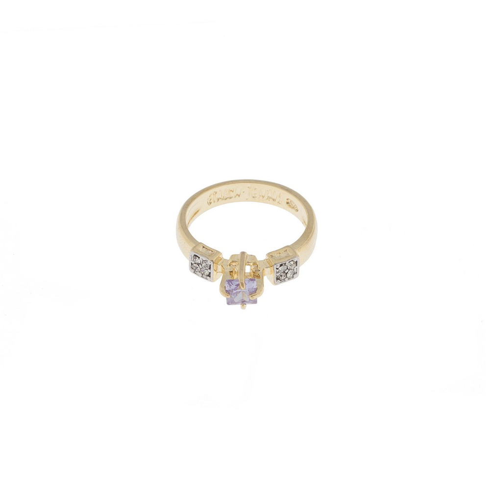 "Корнели" кольцо в золотом покрытии из коллекции "Элеганс" от Jenavi