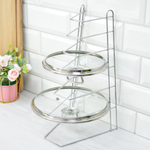 Подставка для крышек 16*18*34см "Bosito" хром