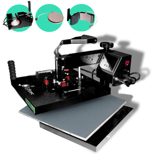 Термопресс универсальный Gifttec MASTER 4 в 1, 38х38см (8006)