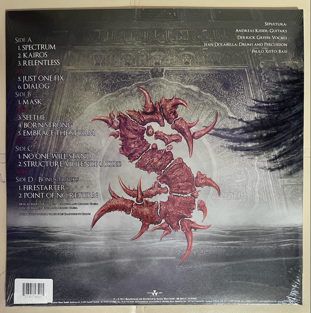 Sepultura- Kairos 2LP (Европа 2020г.)