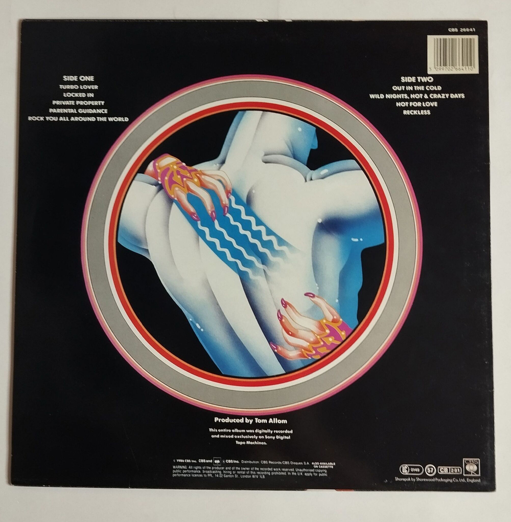 Винтажная виниловая пластинка LP Judas Priest Turbo (Holland 1986)