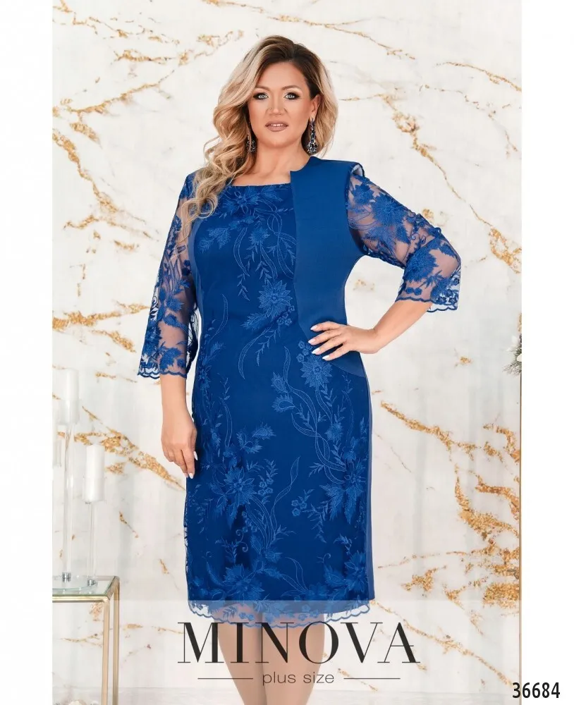 Платье 385СБ-электрик Minova