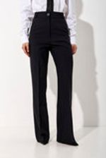 Брюки костюмные прямые черного цвета