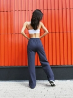 Штаны палаццо оверсайз графит