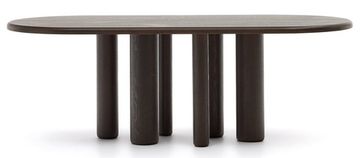 Mailen Овальный стол из ясеневого шпона с темной отделкой Ø 220 x 105 см Испания