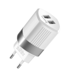 Сетевой адаптер питания HOCO C55A 2USB 2.4A (белый)