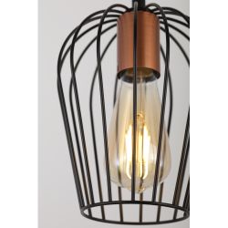 Светильник подвесной (подвес) Rivoli Atena 5063-201 1 х E27 40 Вт лофт - кантри