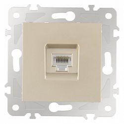 Розетка Ethernet RJ-45 без рамки Arte Milano am-203 203.45-1.shampan