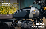 Накладки на бак Royal Enfield, черного цвета, арт. 1990535