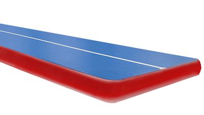 Надувная акробатическая дорожка гимнастическая "StarTrack" (ЗАУЖЕННАЯ) - 6х1,6х0,21м. (ЦВЕТ: ГОЛУБОЙ)