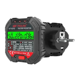 Тестер розеток и УЗО КТ 107D PROLINE (КВТ) 86321