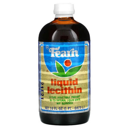 Лецитин Fearn Natural Foods, Жидкий лецитин, 473 мл (16 жидк. Унций)