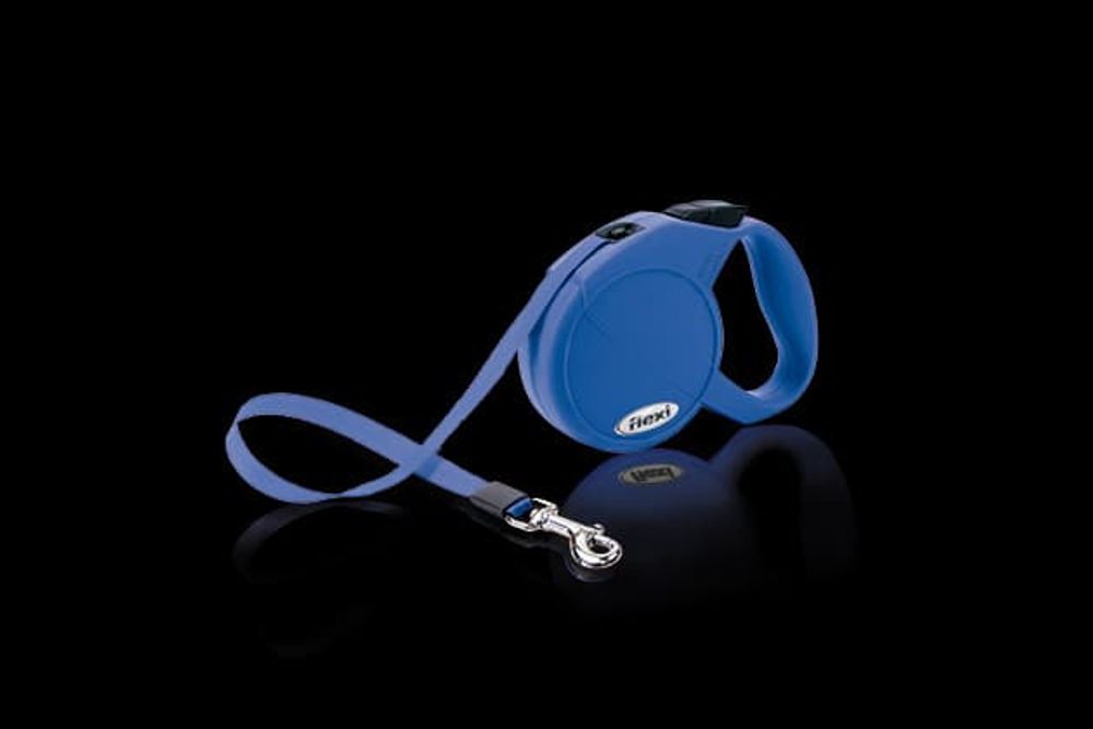 FLEXI рулетка Classic Compact 1/S (до 15 кг) ремень 5 м синяя