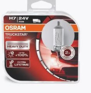 Автолампа H7 24V 70W (PX26d) Osram +120% TRUCKSTAR PRO (64215TSP-HCB_ DuoBox) к-т ORIGINAL