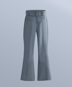 OYSHO Водонепроницаемые расклешенные эластичные брюки SKI с высокой посадкой, серо-голубой