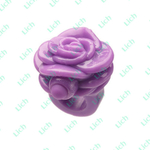 Фиолетовое кольцо-цветок на палец с вибрацией GOSSIP RING