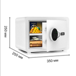 Сейф DELI "ET541" электронный замок + ключ, 350х250х250 мм, 8,5 кг, белый