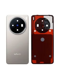Задняя крышка для Vivo X200 серая (Gray) со стеклом камеры